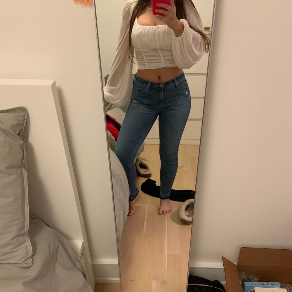 AG denim low rise skinny jeans size 25